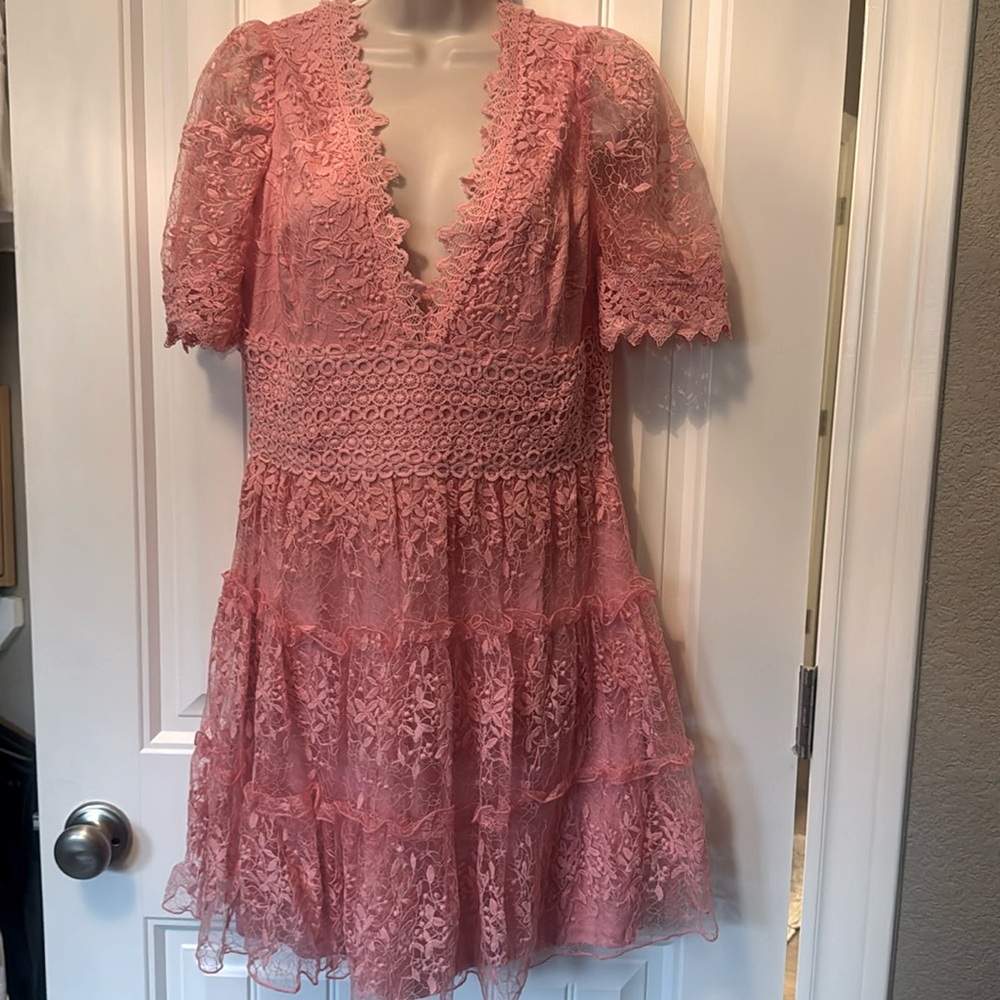 Lena v-neck lace dress